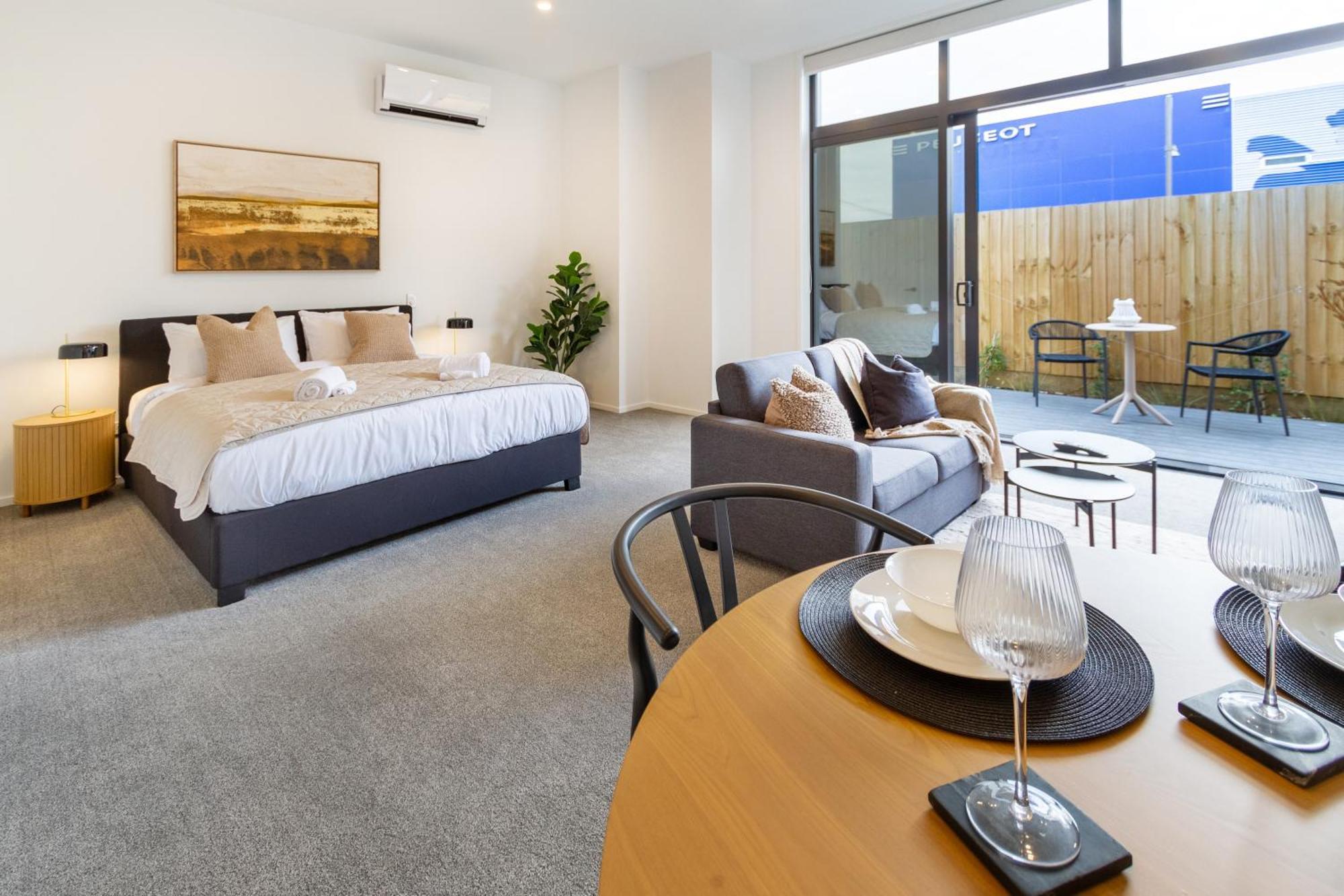 Single Level Studio, Cbd Escape: King Bed Christchurch Ngoại thất bức ảnh